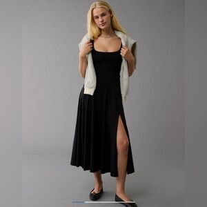 AE scoop neck midi dress